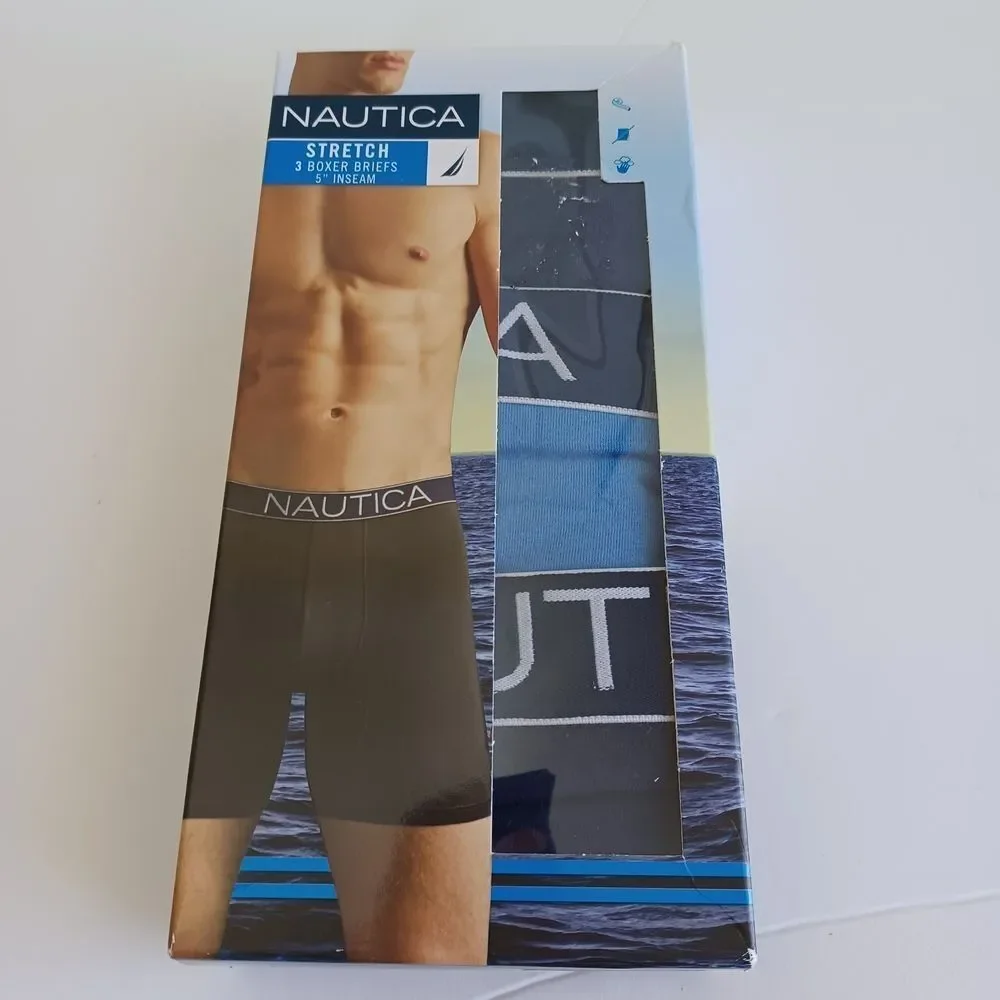 Nautica Boxer‎ Briefs Sz Sm 28 Stretch 5
